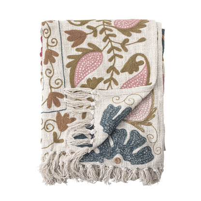 Bloomingville Ceva Plaid, Rosa, Baumwolle