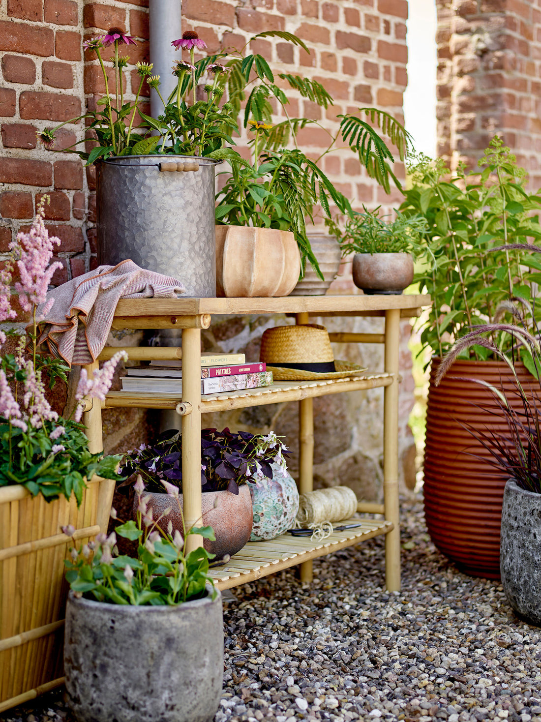 Bloomingville Mesola Kräutertöpfliches Topf, Braun, Magnesia