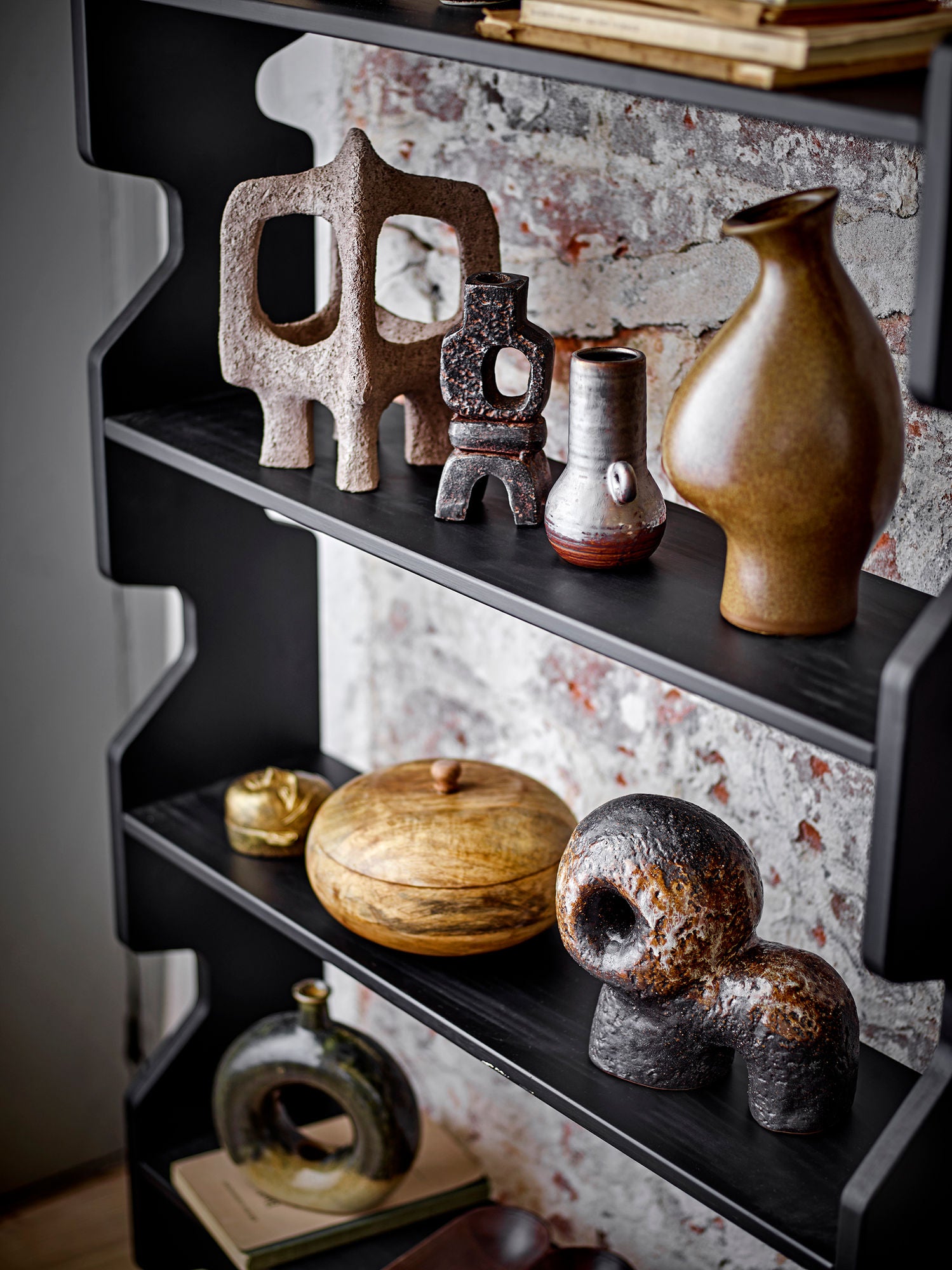 Bloomingville Sanah Candlestick, Schwarz, Gusseisen