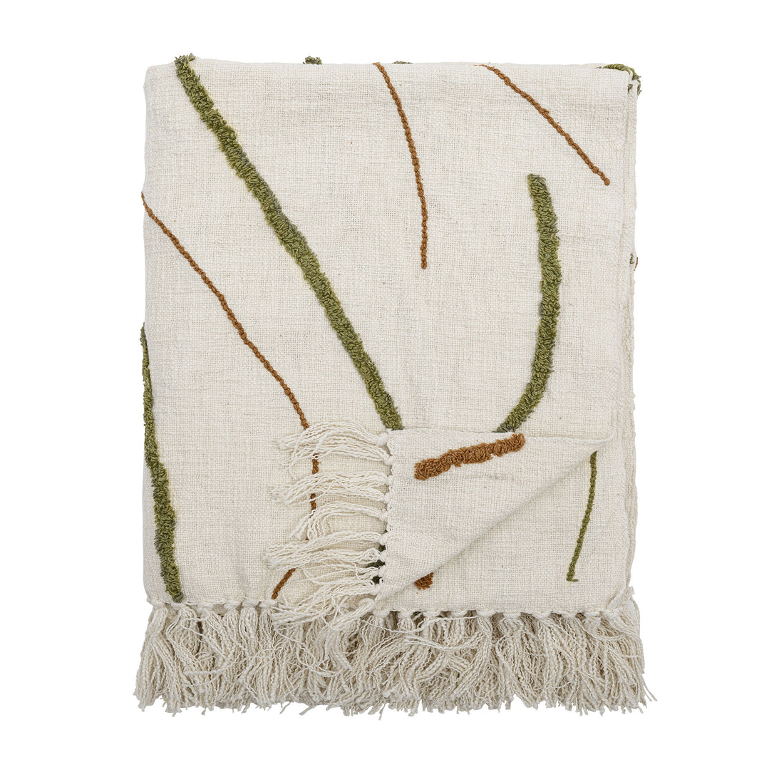 Bloomingville Oasio Plaid, Grün, Baumwolle Oeko-Tex®