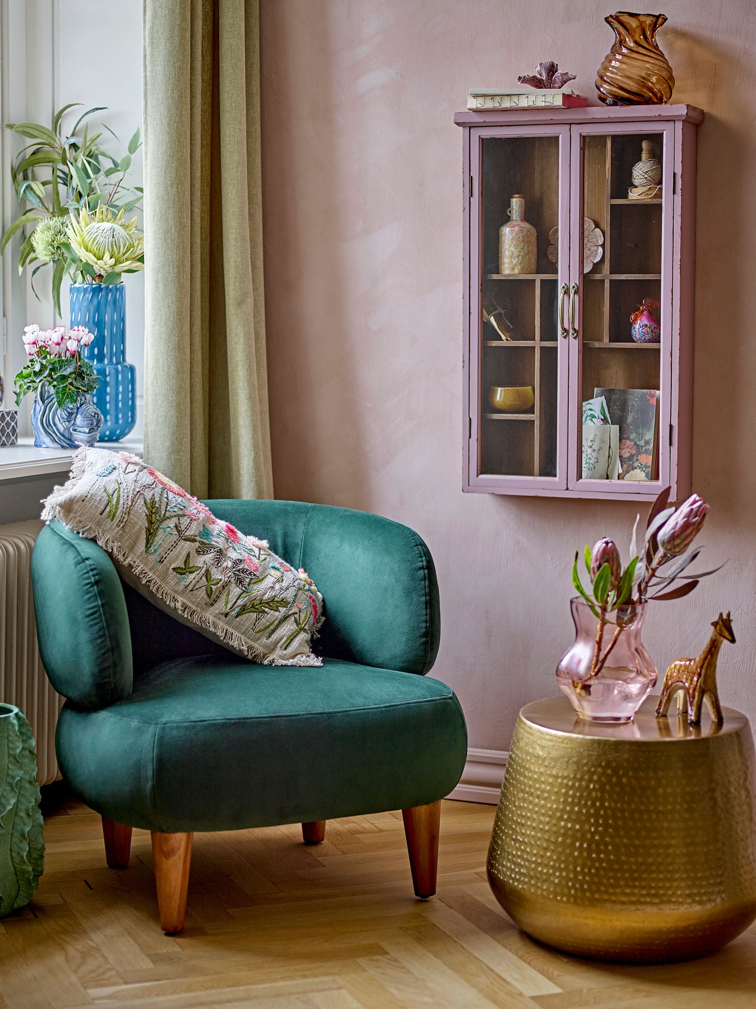 Kreative Sammlung Rylo Vase, Brown, Glas