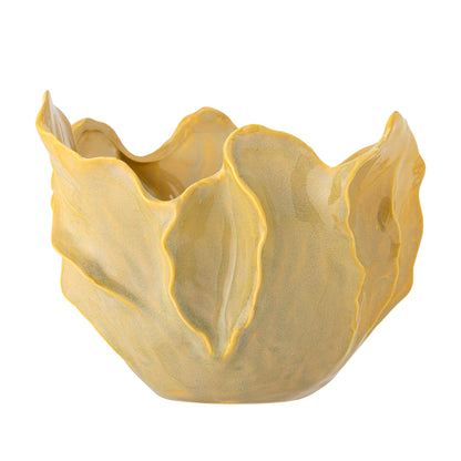 Bloomingville Bastien Bowl, Gelb, Steinzeug