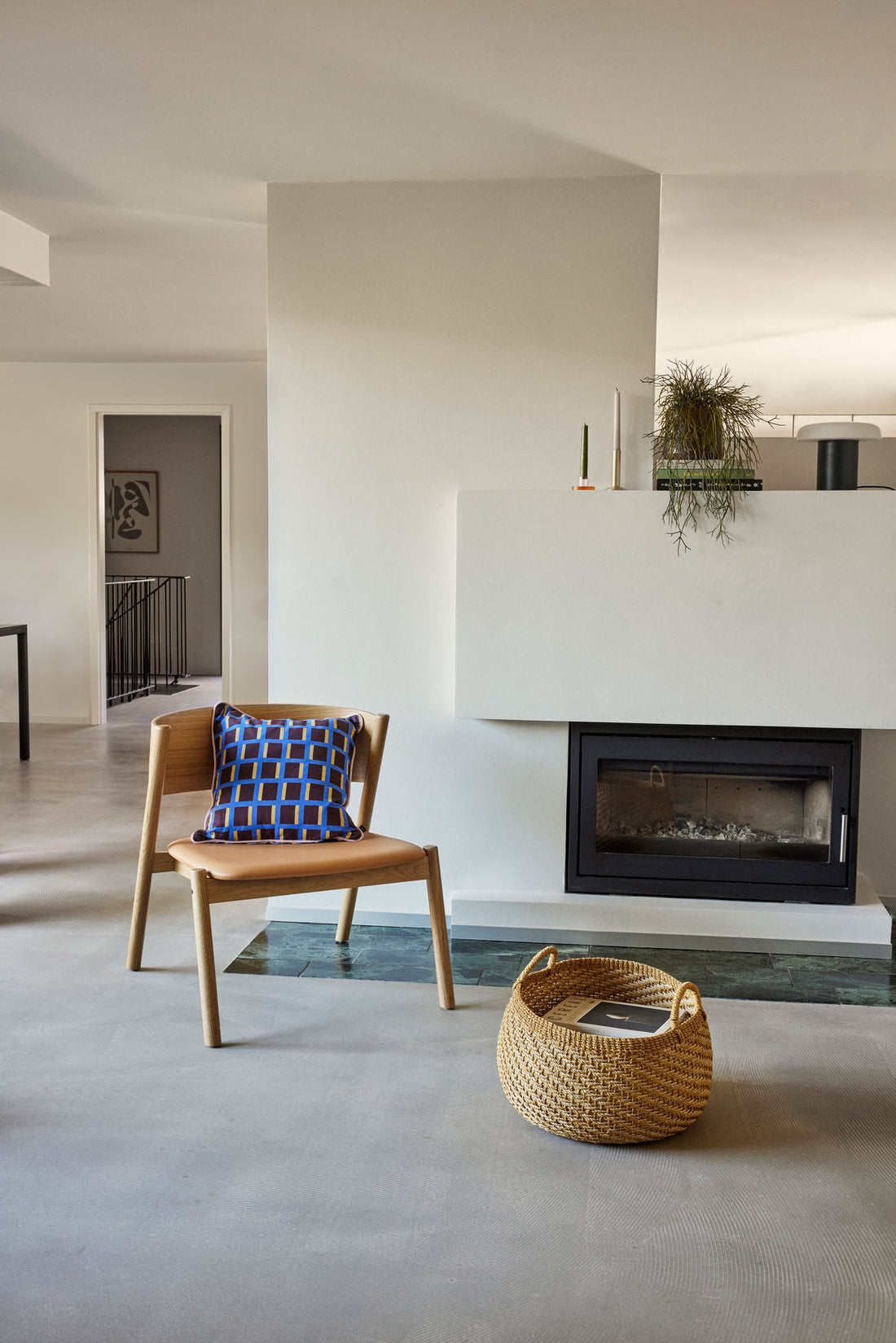 Solarkurve Natur/Orange (Set von 2) - Ø31xh18, Ø40xh28cm