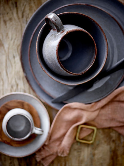 Bloomingville Sandrine Breakfast Set, Grau, Steinzeug