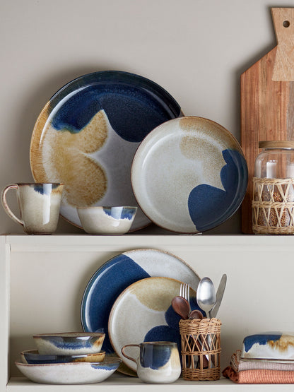 Bloomingville Jules Tischservice Set, Grau, Steinzeug