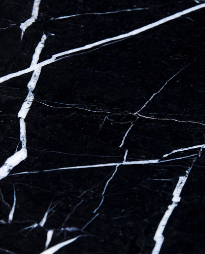 Raw Couchtisch Schwarz/Natur - 80x80xh45cm