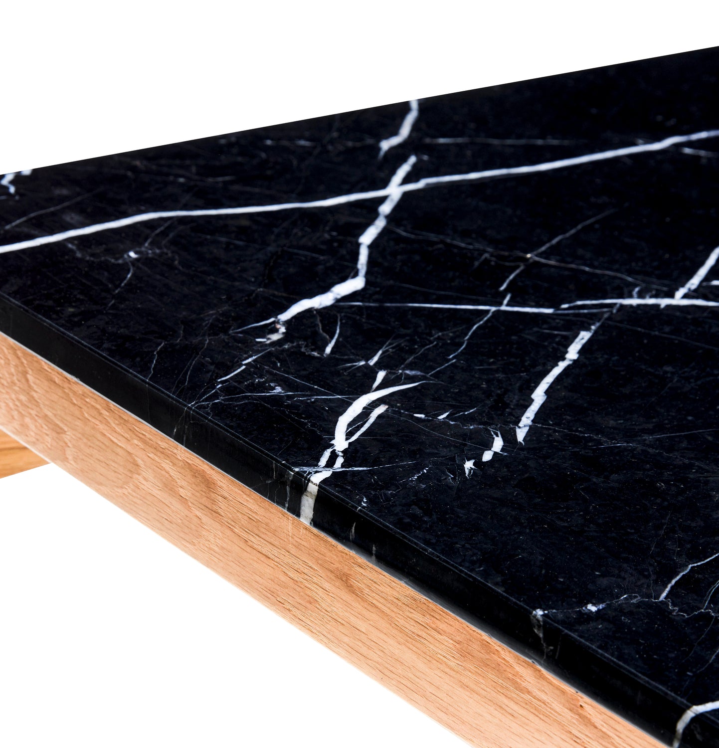 Raw Beistelltisch Schwarz/Natur - 60x40xh42cm