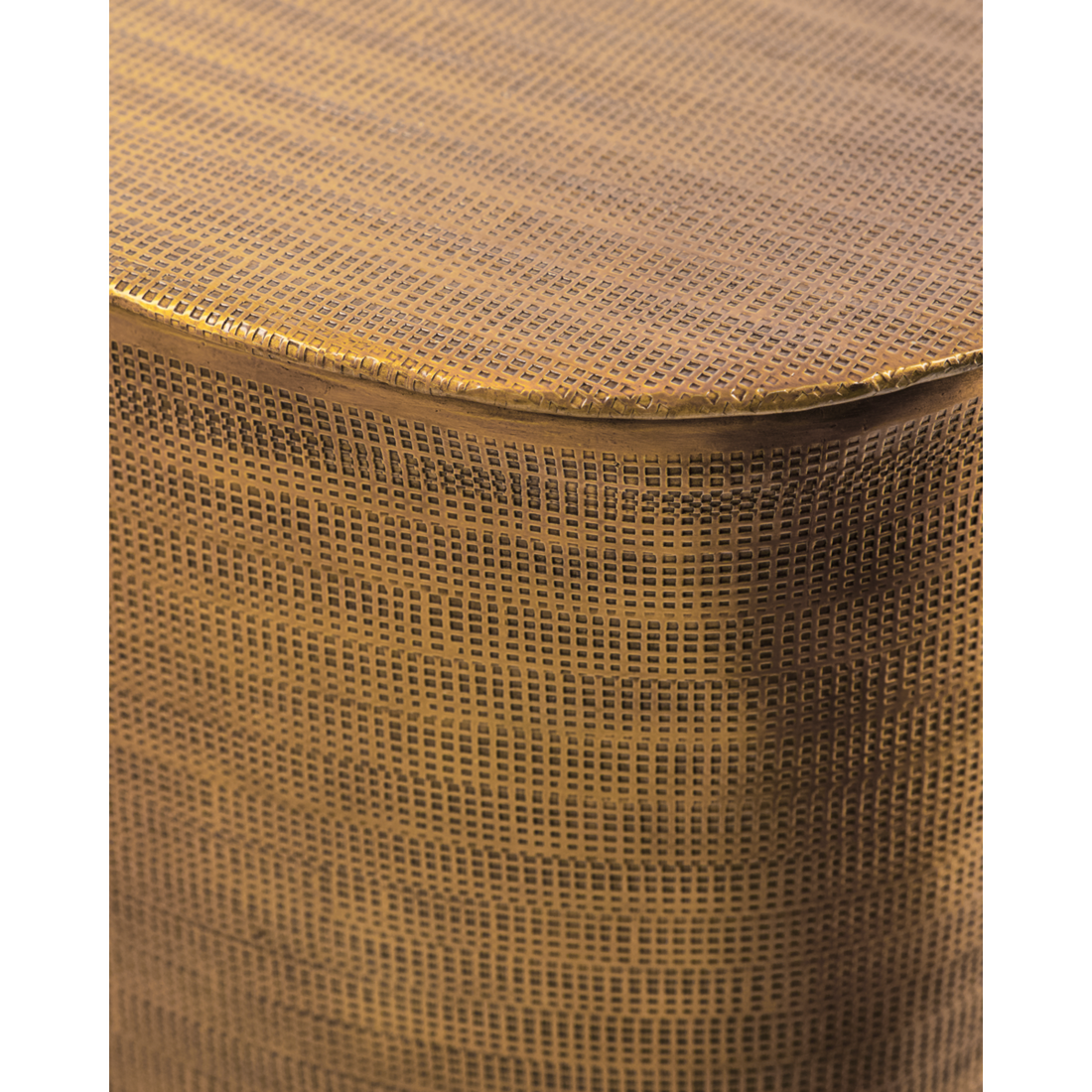 Couchtisch, HDcajas mit Lagerung, golden