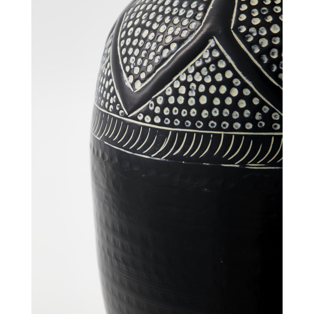 Vase, Hdbloss, Schwarz