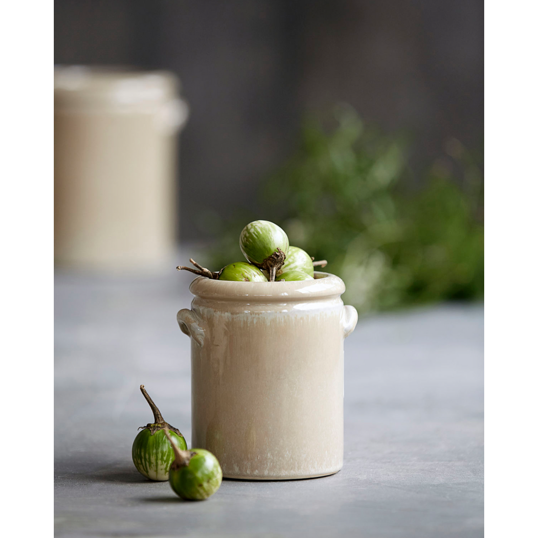 Kräutertopf, Hdpottery S, Sand H: 15 cm, Dia: 13 cm
