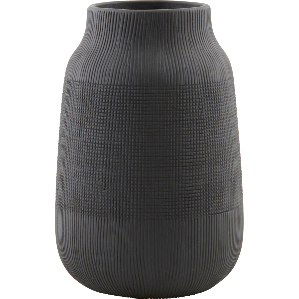 Vase, HdGroove, schwarz