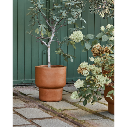 Kräutertopf, Hdterra, antikes Braun