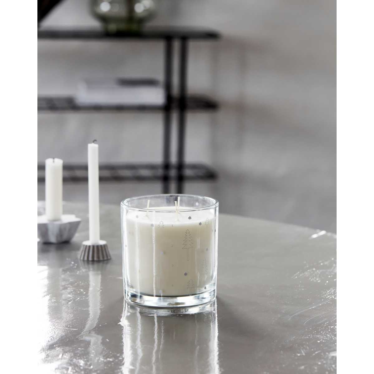 Licht in Glas, Hdadvent, Silber