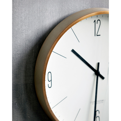 House Doctor - Wanduhr, HDClock Couture, Weiß; Gold