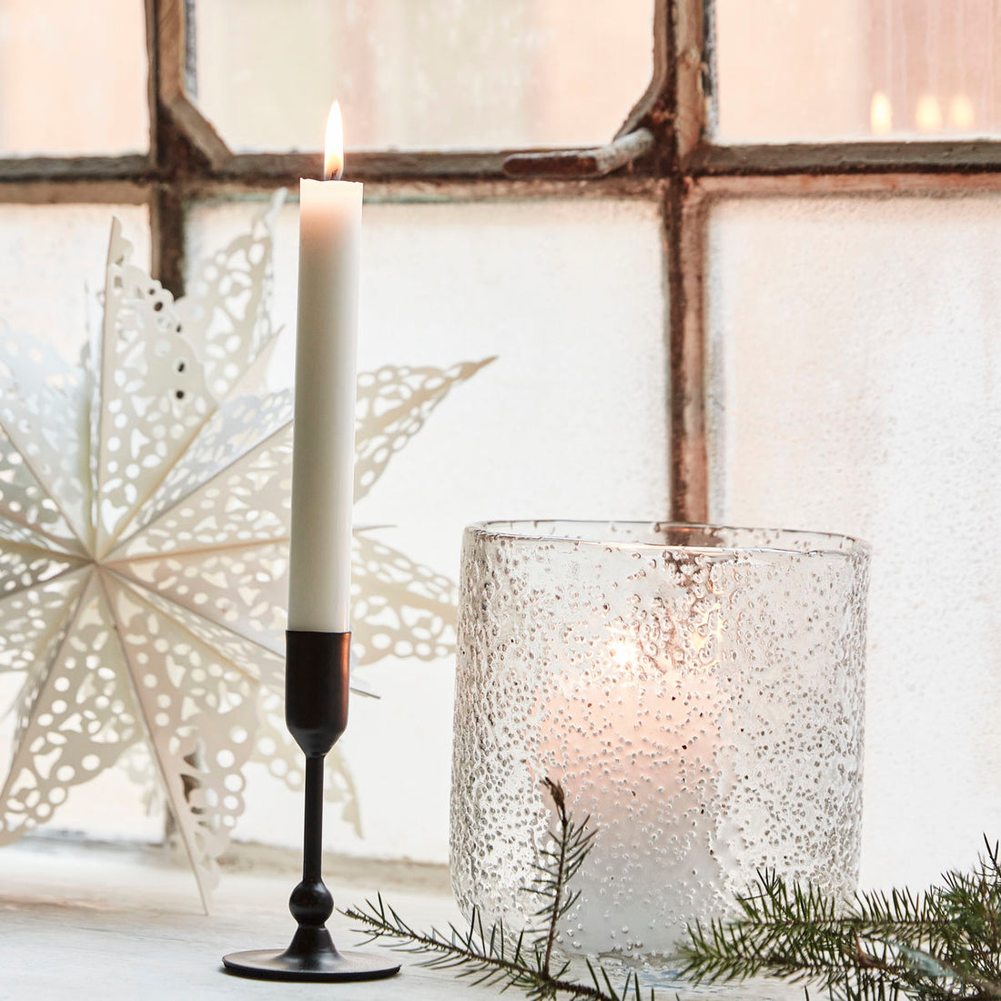 Candlestick, HDfolk, schwarze Antiquitäten