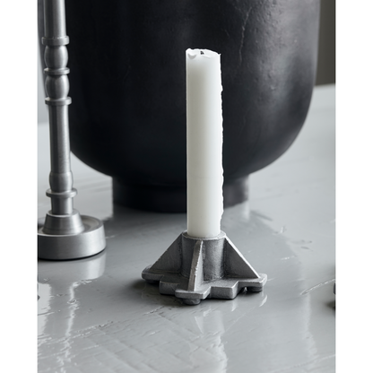 Candlestick, Hdcastle, Antique Aluminium