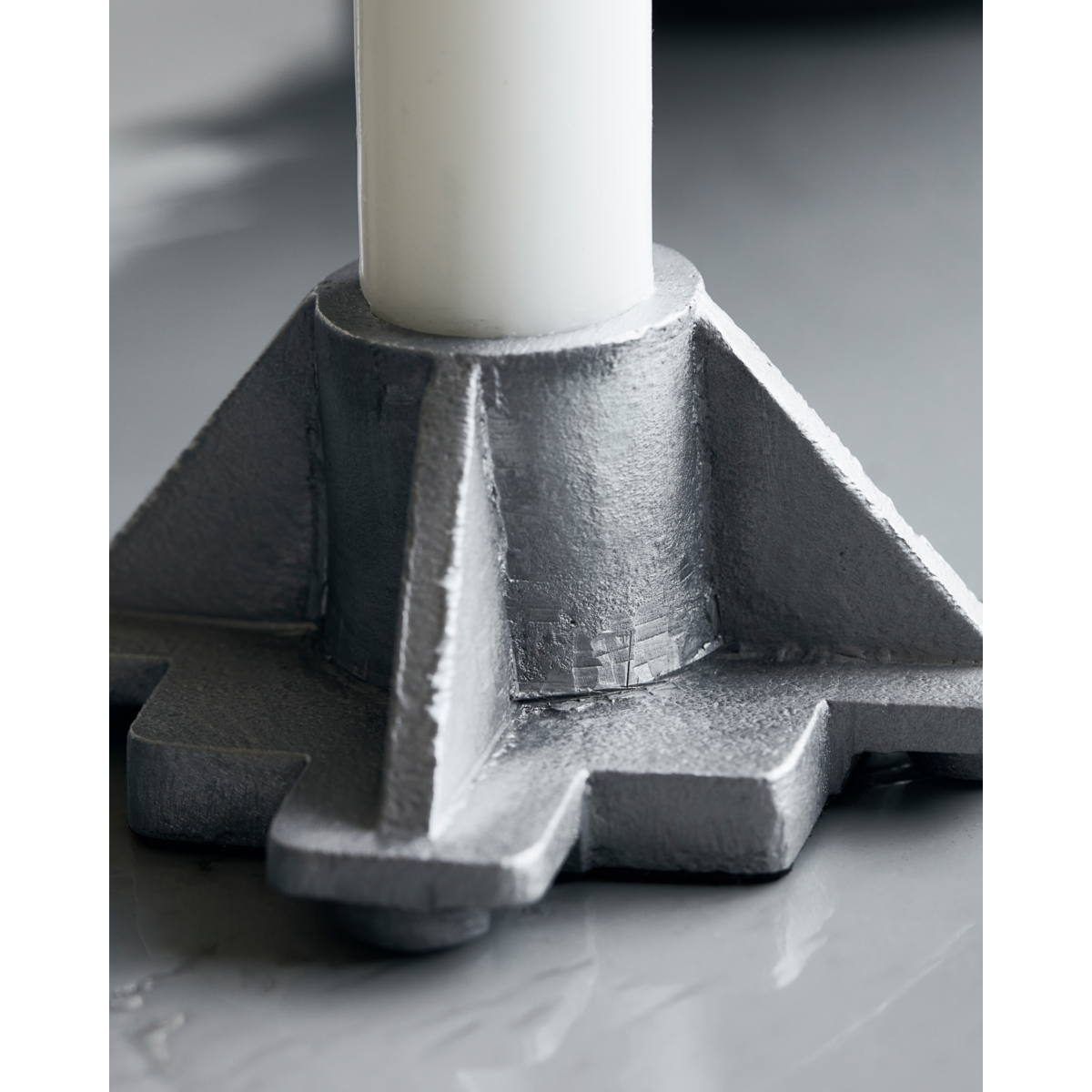 Candlestick, Hdcastle, Antique Aluminium