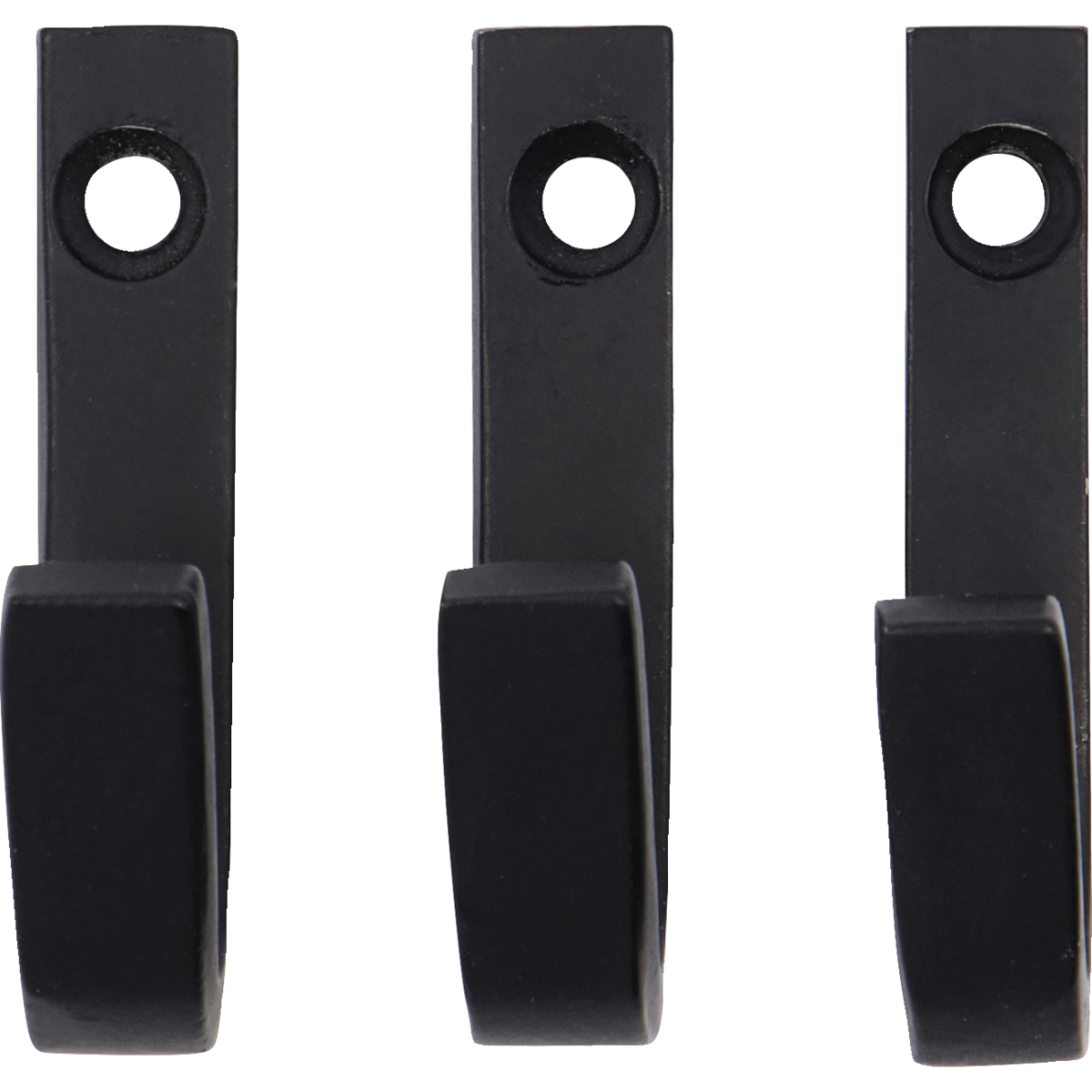 Haken, Hdbath, Schwarz B: 1 cm, H: 5 cm