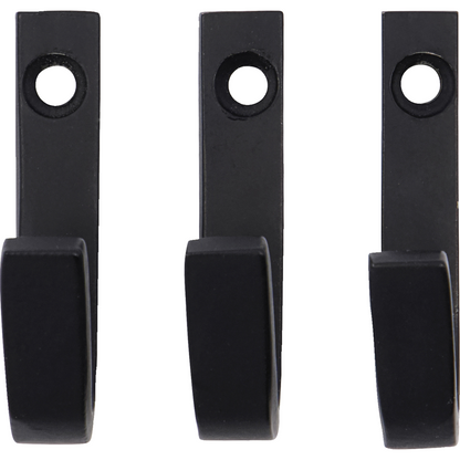Haken, Hdbath, Schwarz B: 1 cm, H: 5 cm