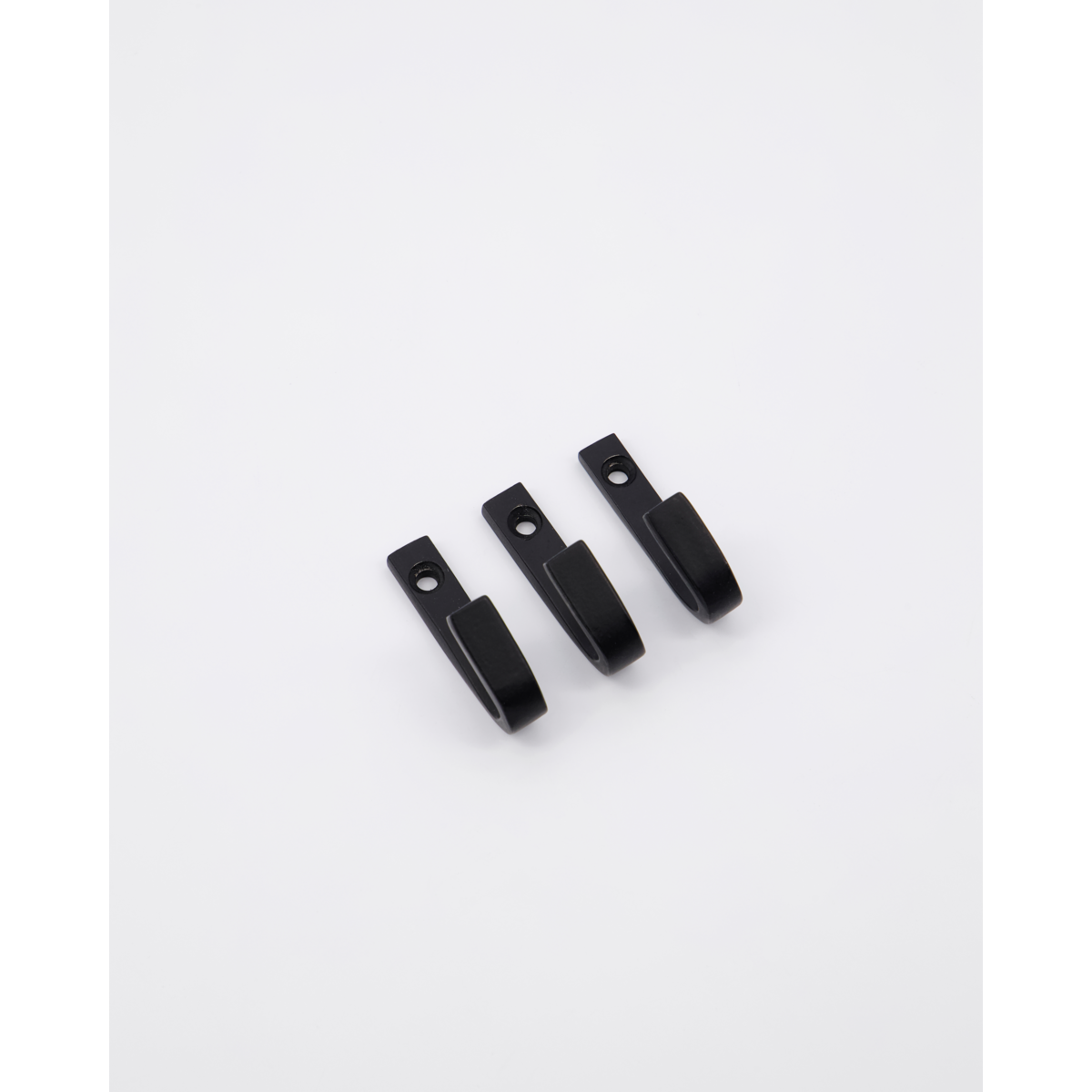 Haken, Hdbath, Schwarz B: 1 cm, H: 5 cm