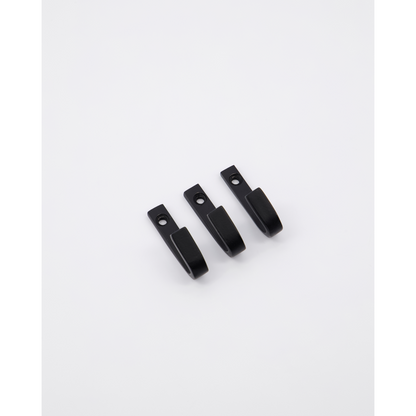 Haken, Hdbath, Schwarz B: 1 cm, H: 5 cm