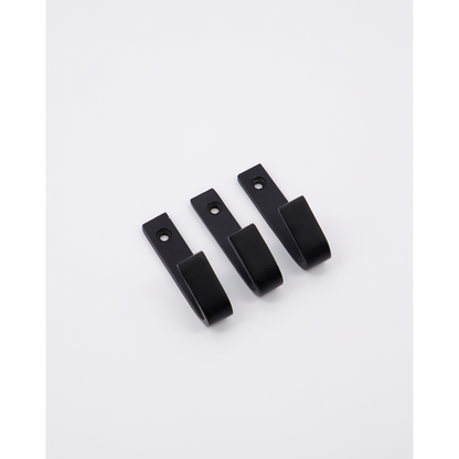 Haken, Hdbath, Schwarz B: 1 cm, H: 7 cm