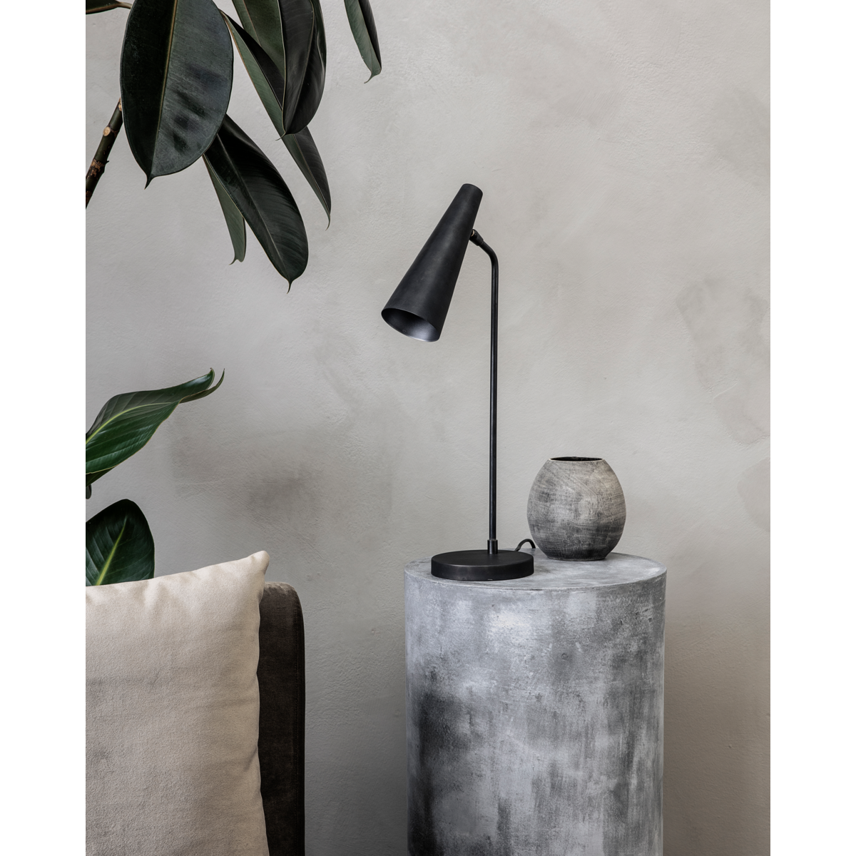 Tischlampe, HD, Matte schwarz