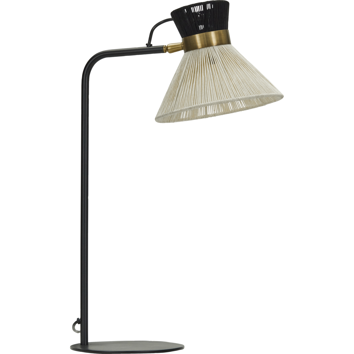 Tischlampe, Hdcord, schwarz