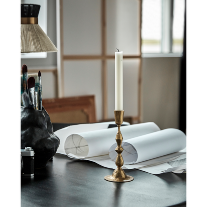 Candlestick, Hddon, Antikt Gold