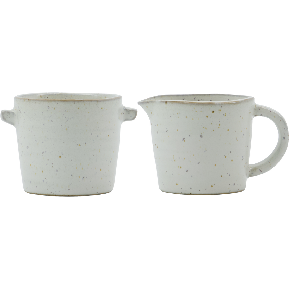 Milchkrug und Zuckerschale, Hdpion, grau;