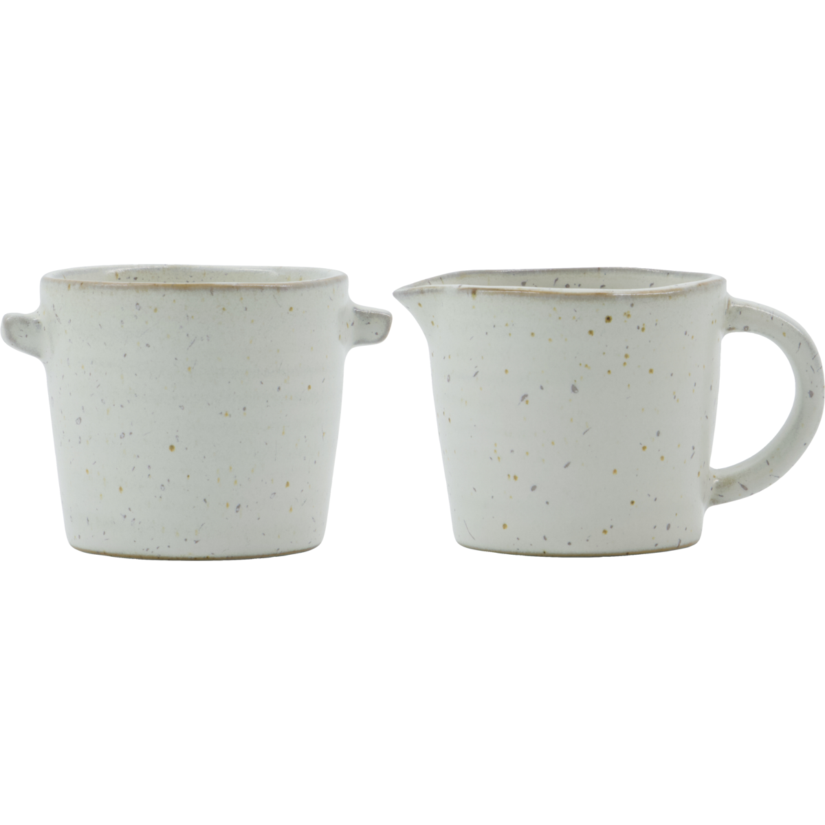 Milchkrug und Zuckerschale, Hdpion, grau;