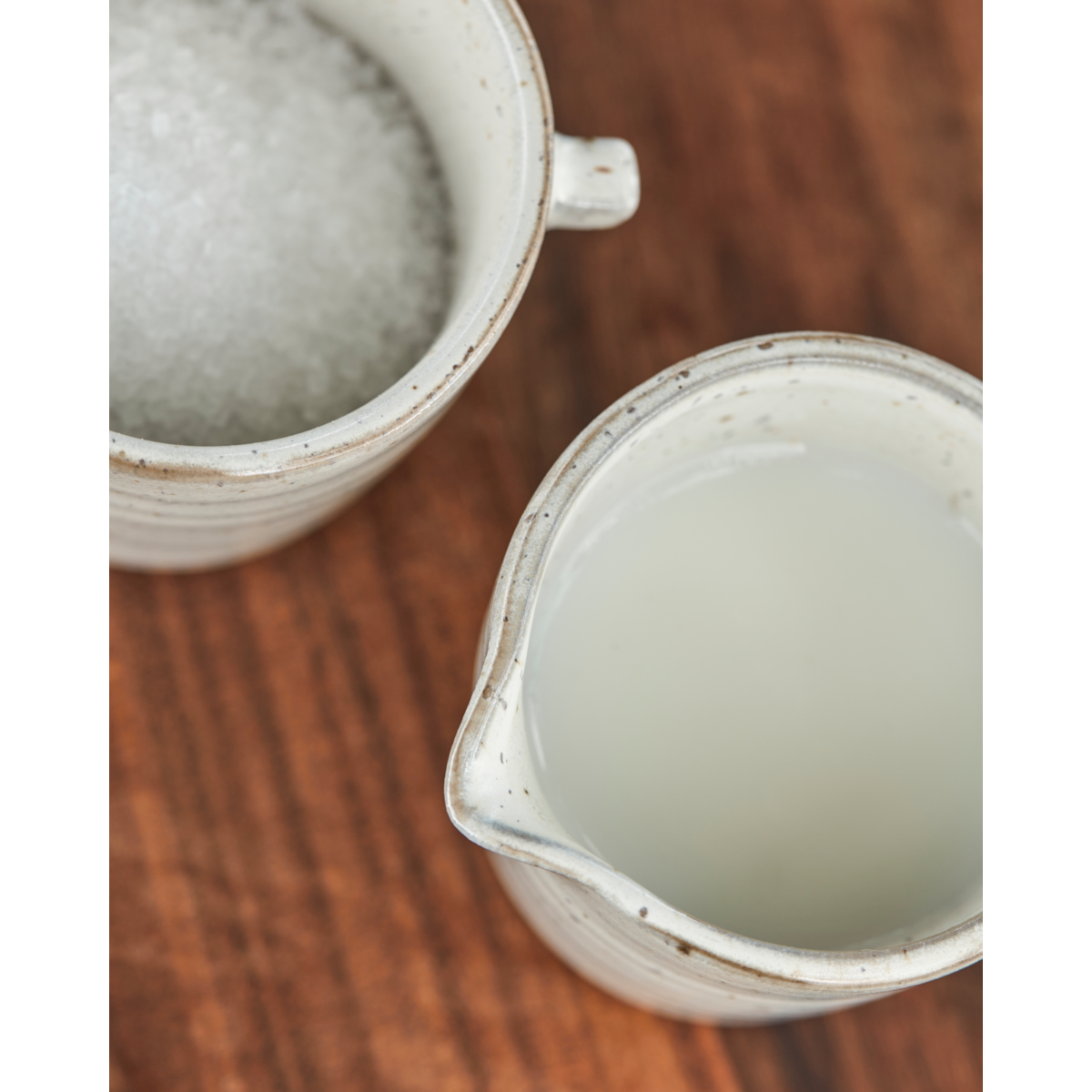 Milchkrug und Zuckerschale, Hdpion, grau;