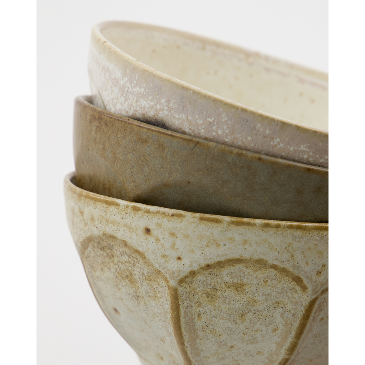 Bowl, Hdarch, rohe weiße;