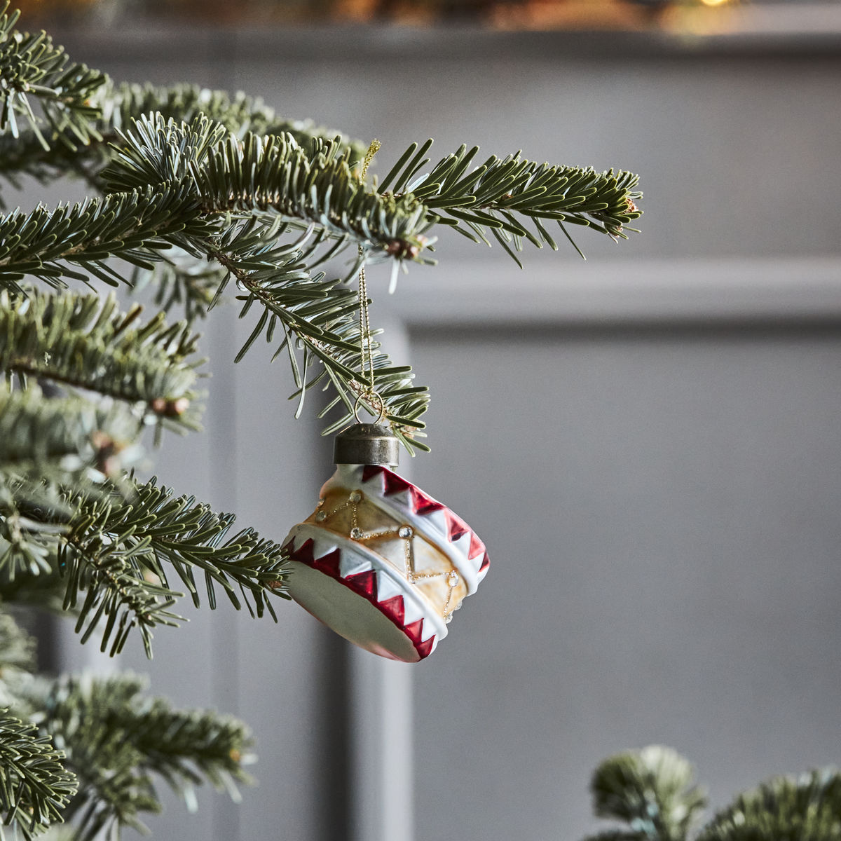 Weihnachtsdekoration, Hdtambur, rot;
