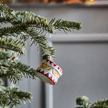 Weihnachtsdekoration, Hdtambur, rot;