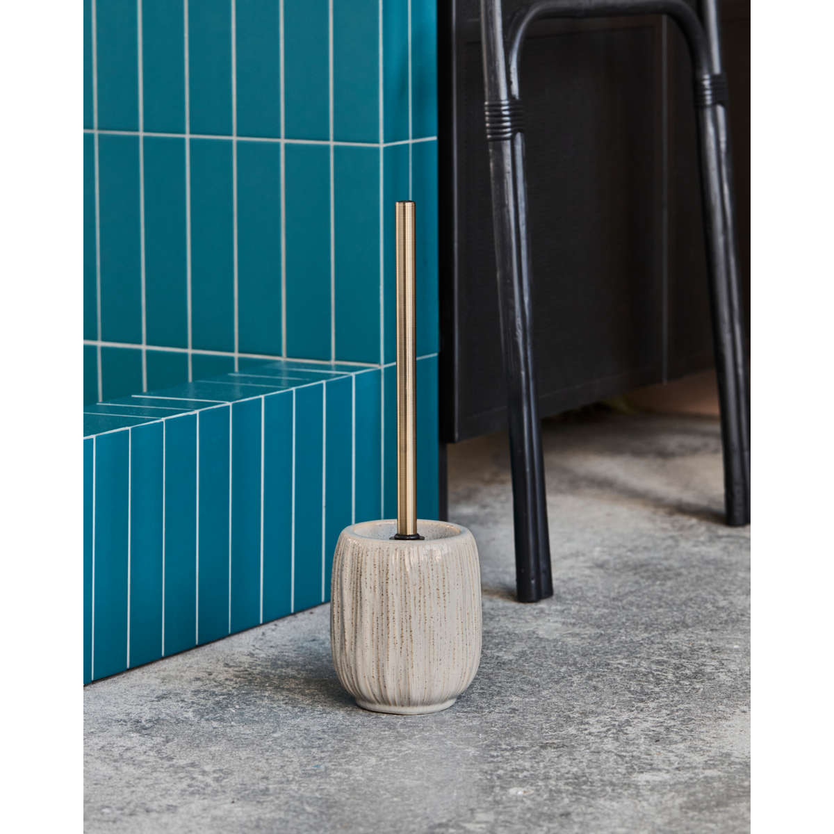 Toilettenbürste, Hddeco, rohes Weiß