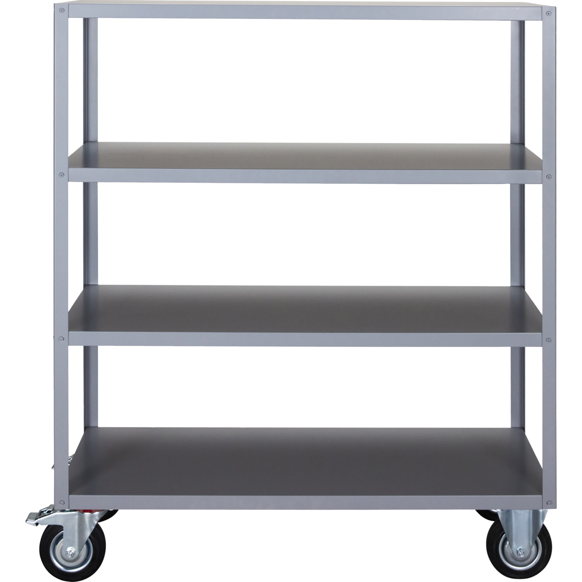 Regal mit 4 Rädern, Hdtrolley, Grau