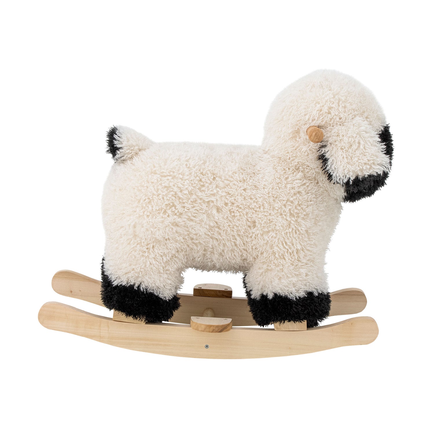 Bloomingville Mini Dolly Swing Horse, Schafe, Weiß, Polyester
