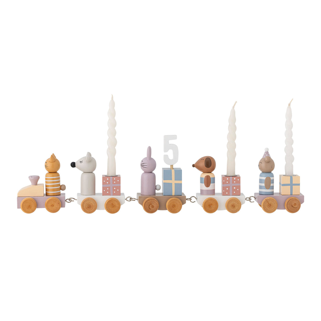 Bloomingville Mini Junaid Geburtstagdekoration, Rosa, FSC®100%, MDF