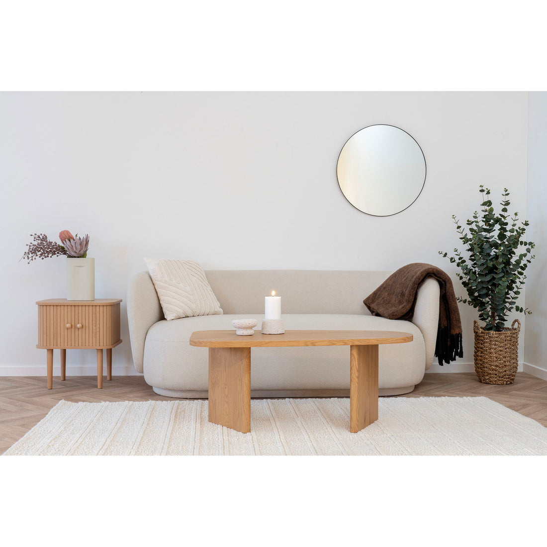 Couchtisch, natur 50x100x41 cm