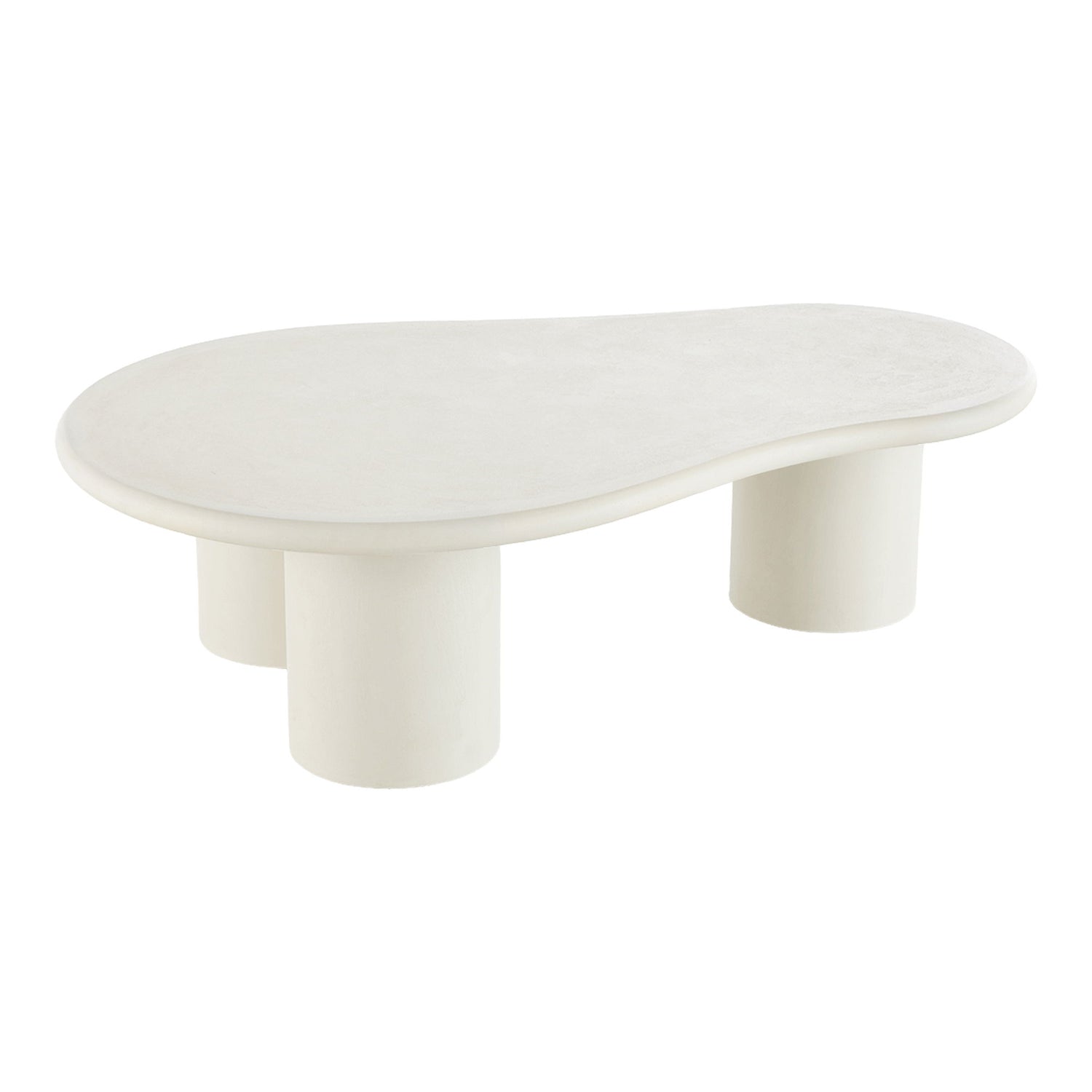 Couchtisch, Zementlook, hellgrau 80x120x35 cm