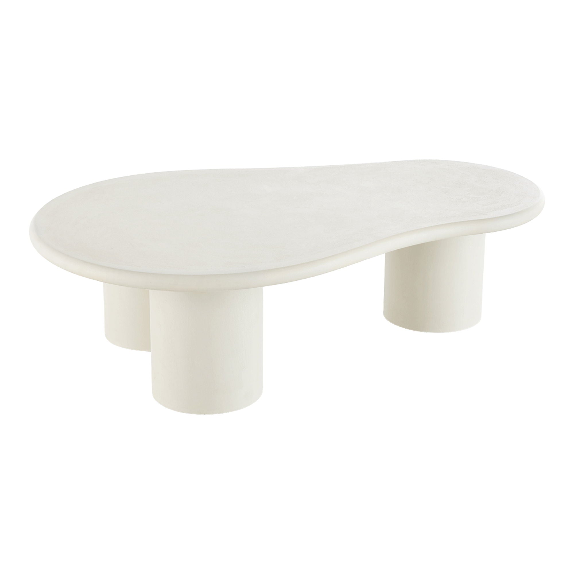 Couchtisch, Zementlook, hellgrau 80x120x35 cm