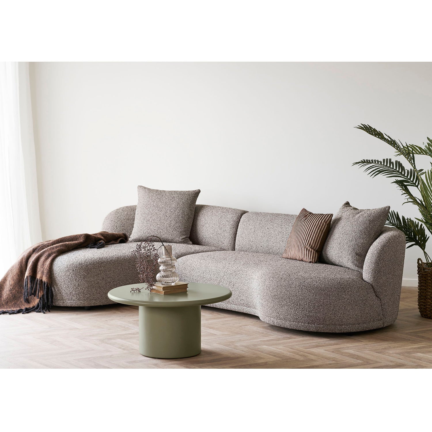 Nagano Couchtisch - Couchtisch, Grün Ø80x40 cm