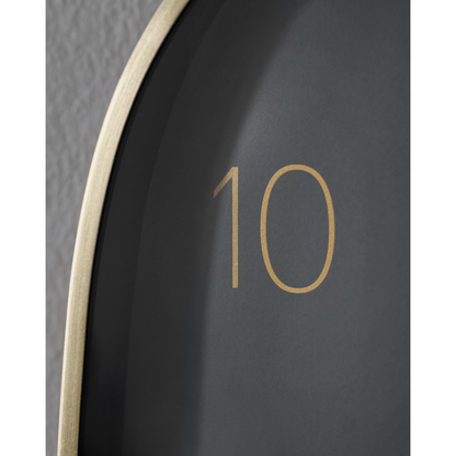 Wanduhr, hdshape, dunkelgrau