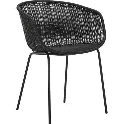Sessel, Hdhapur, schwarz