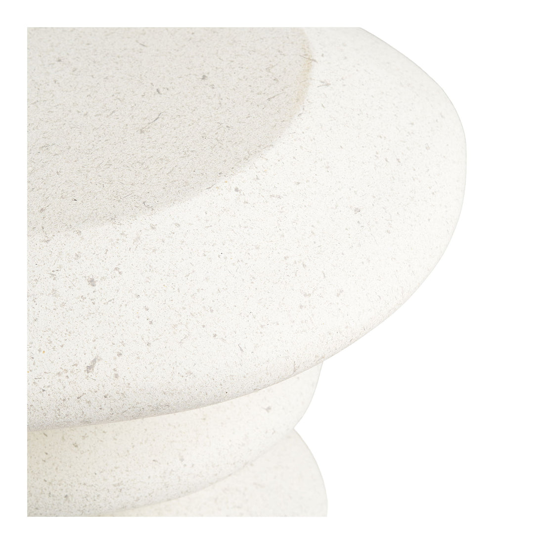 Blackburn Side Table - Seitentisch, Glasfaser, weiß Ø36x45,5 cm