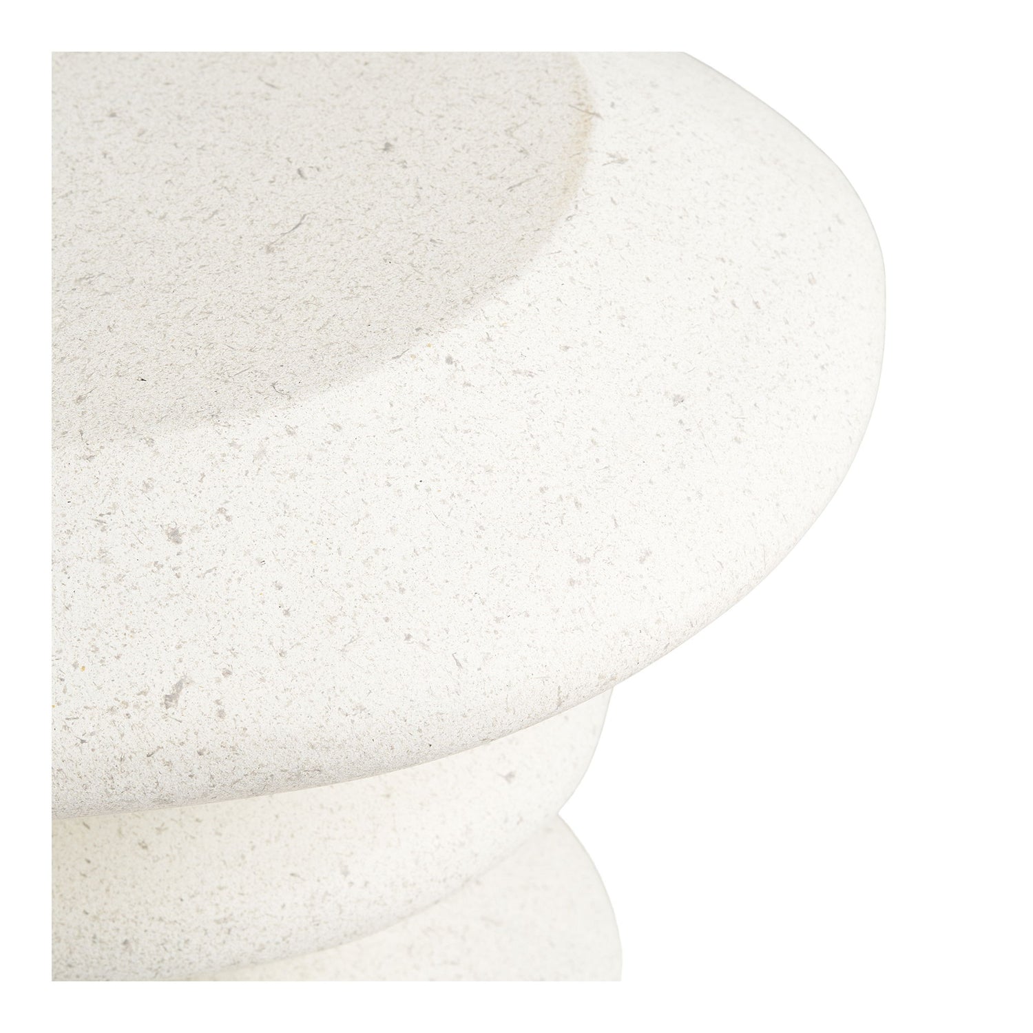 Blackburn Side Table - Seitentisch, Glasfaser, weiß Ø36x45,5 cm