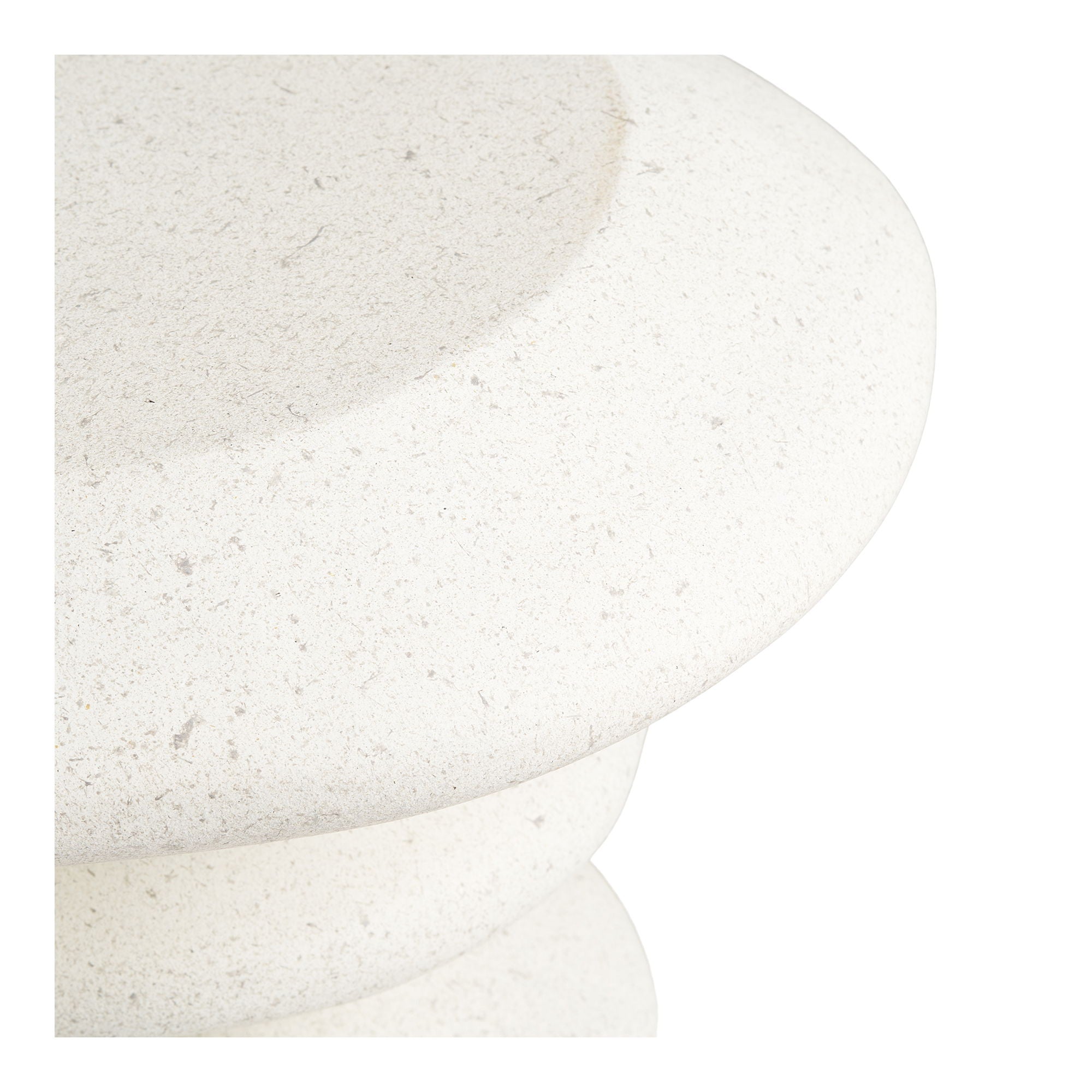 Blackburn Side Table - Seitentisch, Glasfaser, weiß Ø36x45,5 cm