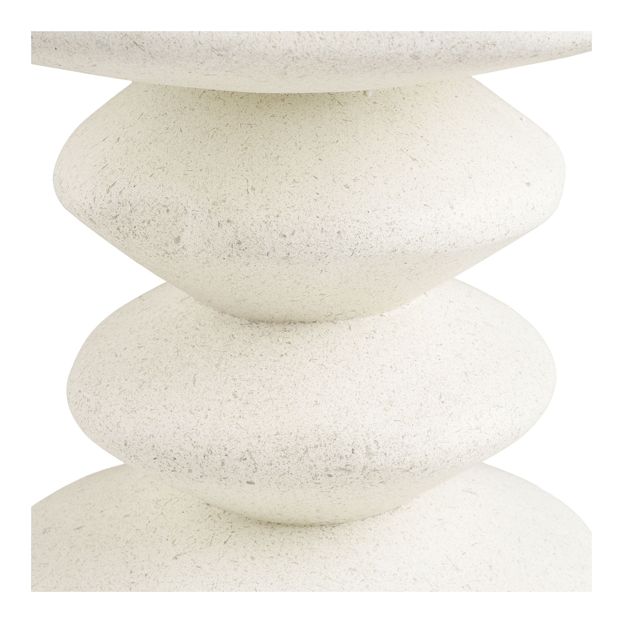 Blackburn Side Table - Seitentisch, Glasfaser, weiß Ø36x45,5 cm