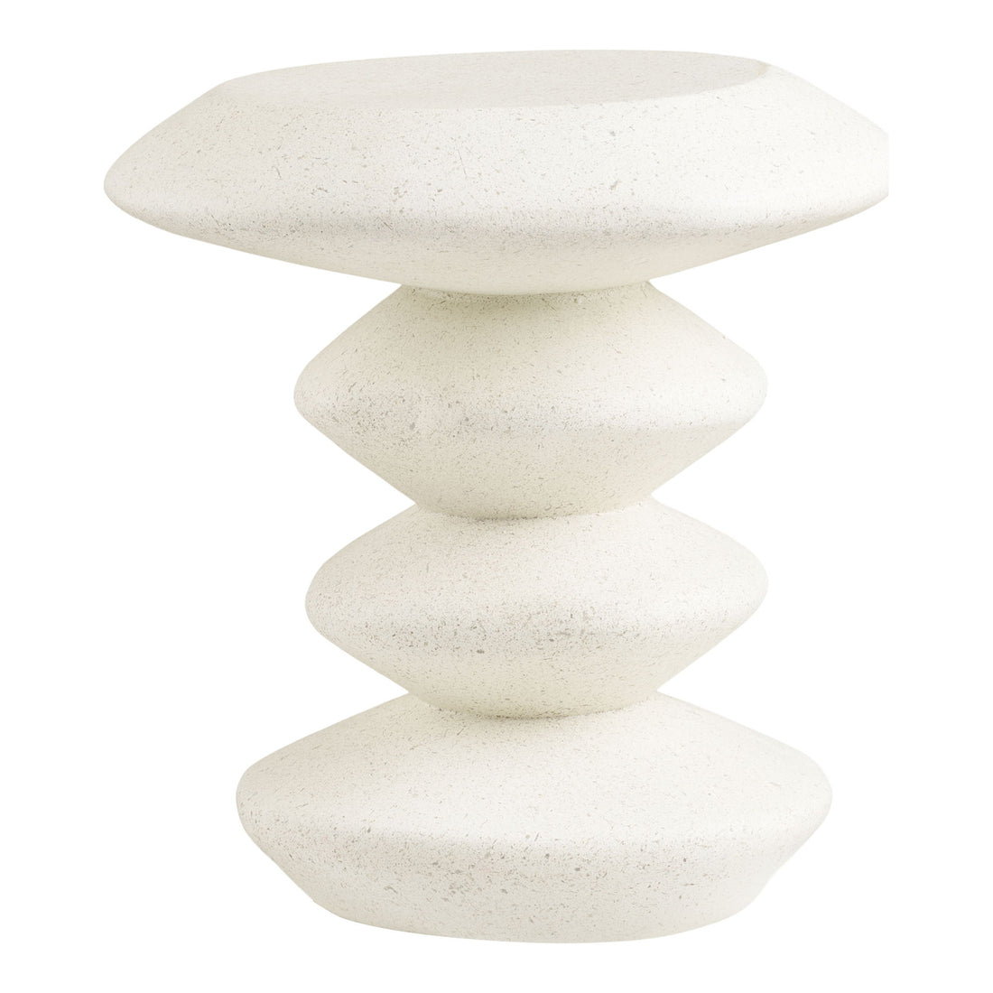 Blackburn Side Table - Seitentisch, Glasfaser, weiß Ø36x45,5 cm